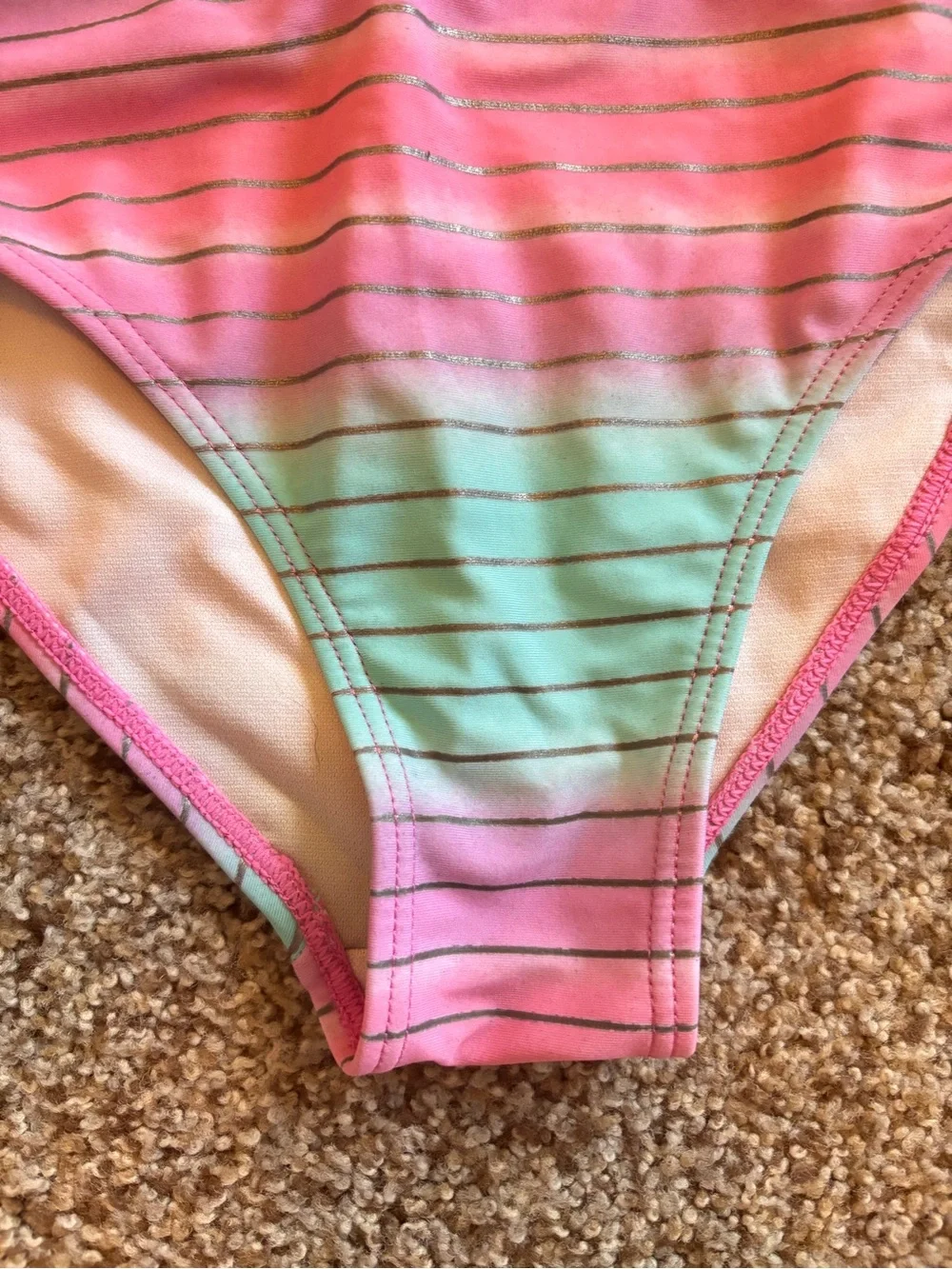 Girls Unicorn 2-Piece Swimsuit Tankini – Size 6X (Worn once)